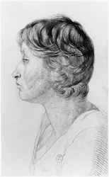 Idiot, Illustration aus einem unveröffentlichten Traktat von Jean Etienne Dominique Esquirol über die Wahnsinnigen des Salpetriere Asyls, ca. 1818