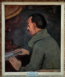Porträt von Maurice Utrillo (1883-1955), französischer Maler