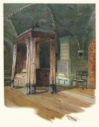 Schlafzimmer von Zar Alexei Michailowitsch im Kreml, Moskau