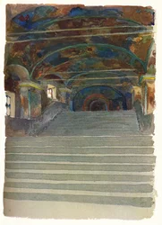 Eingang zur Kirche des Propheten Elija, Jaroslaw, um 1900, 1905
