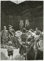 La Morgue - Illustration aus Han d’Islande, 19. Jahrhundert