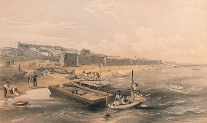 Festung von Yenikale mit Blick auf das Asowsche Meer