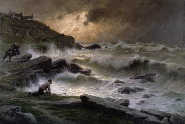 Bergungsgut vor der Küste der Bretagne, 1911