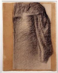 Studie eines Rocks für einen Sonntag auf der Grande Jatte