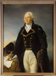 Porträt von Francois Christophe Kellermann (1735-1820), Herzog von Valmy, General in Chief der Armee von Moselle, Gemälde von Georges Rouget (1784-1869) 1792