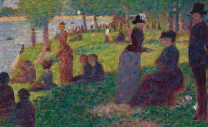Ölskizze für "Ein Sonntag auf La Grande Jatte — 1884"