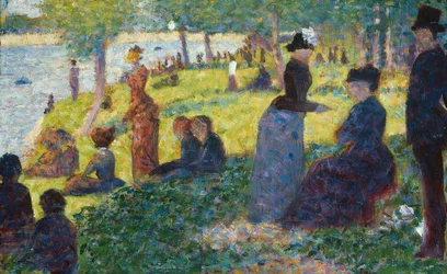 Ölskizze für "Ein Sonntag auf La Grande Jatte — 1884"