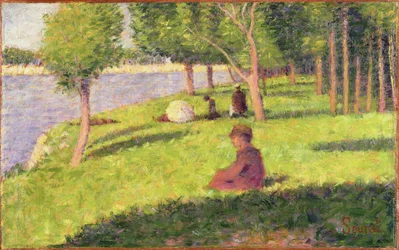 Sitzende Figuren, Studie für Ein Sonntagnachmittag auf der Insel La Grande Jatte