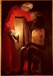 Hiob wird von seiner Frau verspottet (1593-1652)