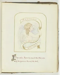 Ohne Titel [Cherub mit religiösem Text], 185568