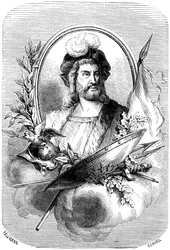 Pierre Terrail de Bayard, französischer Soldat des 16. Jahrhunderts, 1882-1884