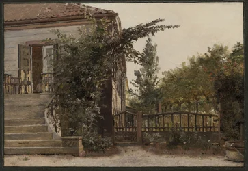 Eine alte Frau am Fenster