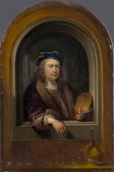 Selbstporträt mit Palette, ca. 1660