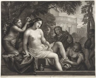 Bathseba erhält die Nachricht von David