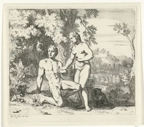 Adam und Eva im Paradies