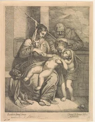 Die Heilige Familie mit Johannes dem Täufer