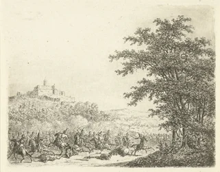 Reiterkampf bei Festung Königstein
