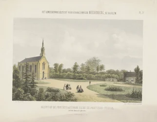 Kirche und Pförtnerhaus hinter Meerenberg