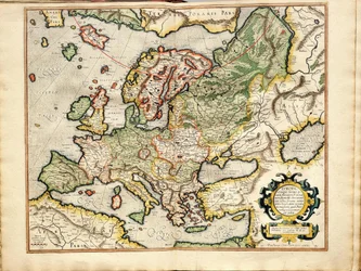 Atlas sive Cosmographicae Meditationes de Fabrica Mundi et Fabricati Fugura Europe: Livonia, Russland