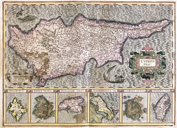 Zypern und die Inseln Stalimini (Lemnos), Chios, Mitilene, Negroponte, Cerigo und Rhodus