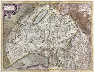 Nordosten von Genf, Schweiz (Stich)