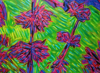 Abstrakte imaginäre Blumen