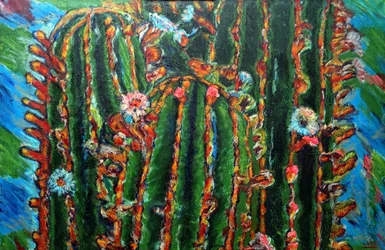 Blühender Kaktus, 2013