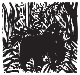 Gorilla im Dschungel