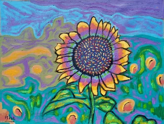 Freudige Sonnenblume I, 2024