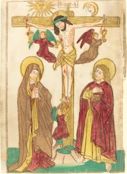 Christus am Kreuz mit Engeln