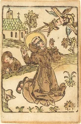 Heiliger Franziskus empfängt die Stigmata