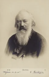 Johannes Brahms, deutscher Komponist und Pianist (1833-1897)