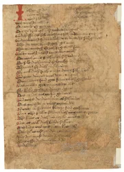 Ein Blatt aus Das Spiegelbuch, in Mittelhochdeutsch, Ostschwaben, wahrscheinlich Augsburg, um 1470er
