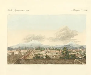Eine Ansicht von Mexiko und der weiteren Umgebung dieser Stadt