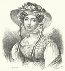 Adelaide, Prinzessin von Orléans (Stich)