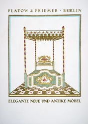 Werbung für "Flatow & Priemer", aus Styl, veröffentlicht 1922