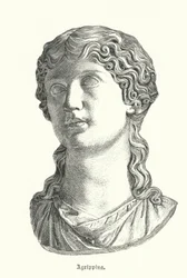 Agrippina die Ältere, Ehefrau des römischen Generals Germanicus und Mutter des Kaisers Caligula