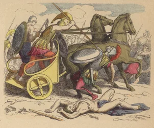 Antiker griechischer Kriegswagen