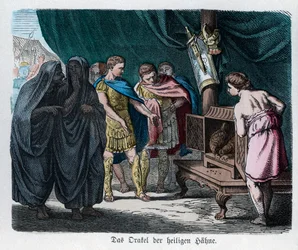 Alte Geschichte. Rom. Orakel der heiligen Hähne ...
