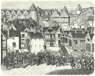 Antwerpen zur Zeit der Plünderung der Stadt durch die Spanier, bekannt als die Spanische Furie