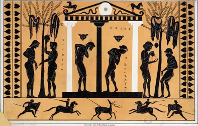 Baden im antiken Griechenland, Kopie von einer griechischen Vase