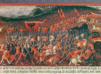 Schlacht von Kronenberg, Deutschland ca. 1388