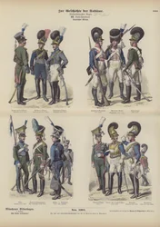 Bayerische Militäruniformen, frühes 19. Jahrhundert