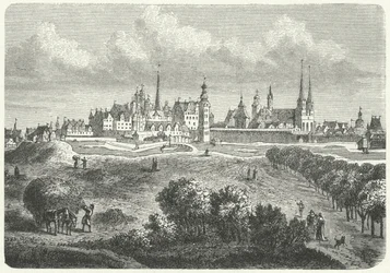 Berlin und Cölln im 17. Jahrhundert (Gravur)