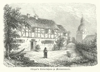 Geburtsort des deutschen Dichters Gottfried August Bürger, Molmerswende