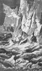 Zerbrechen von Eisbergen