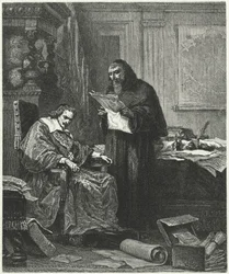 Kardinal Richelieu und sein Vertrauter und Agent Père Joseph
