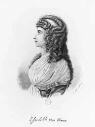 Charlotte von Stein, geborene von Schardt, spätes 18. Jahrhundert-frühes 19. Jahrhundert, graviert von G. Wolf