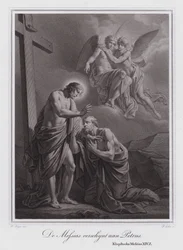 Christus erscheint Petrus (Gravur)