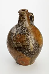 Kölnische Flasche dekoriert mit groteskem Gesicht, ca. 1600-50